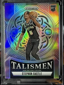 2024-25 PANINI PRIZM #14 TALISMS SILVER PRIZM (RC,SP) STEPHON CASTLE - Imagen 1 de 2