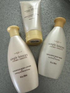 Loción corporal/lavado y crema de manos retirada Body Source Simple Luxuries ¡Juego de 3 piezas!! - Imagen 1 de 12