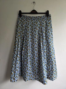 EX SEASALT Blue Swatch Floral Light Squid Sea Mist Skirt 12 RRP £60 - Picture 1 of 7