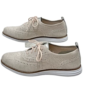 Cole Haan Original Grand Stitchlite Wingtip Oxford Shoes Womens Sz 7.5 Peach New - Picture 1 of 11