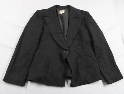 Blazer Armani Collezioni Mujer 12 Hecho Italia Botón Único Traje Chaqueta Trabajo Foto 1 de 4