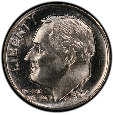 1966 S Special Mint Set Finish Roosevelt Dime 10C - Image 1 of 2