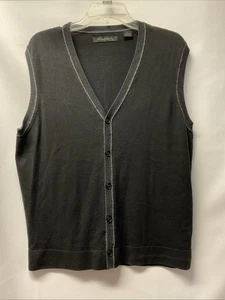 Axist Herren L ärmellos Button Down schwarz Pullover Weste Golf Freizeit Arbeit - Bild 1 von 4