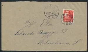 DÄNEMARK. 1927. Schiff 15 Øre rot, Deckel, ausgebauter Stern VALSGAARD (PK1422) - Bild 1 von 2