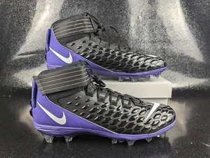 Nike Force Savage Pro 2 Football Cleats BV3969-003 Purple Black Men's Size 16 - Picture 1 of 8