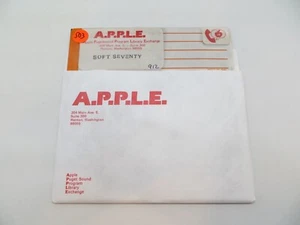 A.P.P.L.E. SOFT SEVENTY 5.25" Floppy Disk Vintage Computer Program Disc - Picture 1 of 4