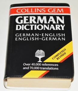 COLLINS GEM GERMAN DICTIONARY - EUC - Picture 1 of 3