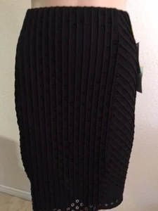 Women's NWT CeCe Black Jacquard Pencil Skirt - Bild 1 von 5