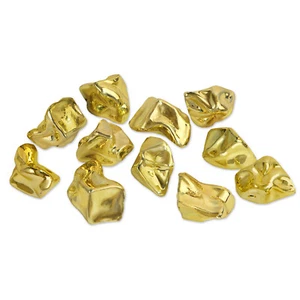 PLASTIC PIRATE GOLD NUGGETS  (PACK 10) PARTY DECORATION FAVOR - Picture 1 of 1