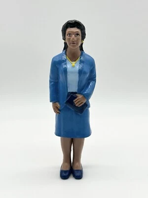 Vintage Geschäftsfrau Afroamerikanische Figur Puppe 5 Zoll Gemeinschaft Block Menschen - Bild 1 von 4