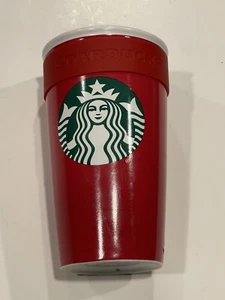 Starbucks Ceramic Tumbler Red Double Wall Traveler 12 Oz Cup B203 Ceramic - Picture 1 of 6
