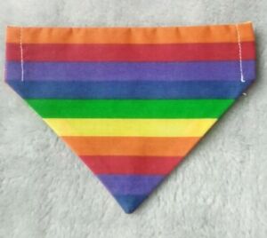 Pride/LGBTQA+ Slide on Dog/Cat Bandana/Neckerchief XS/S/M/L