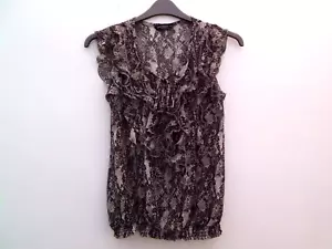 DOROTHY PERKINS CHIFFON BLOUSE TOP SIZE 12 - light for summer holidays etc - Picture 1 of 7