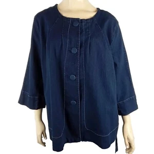 BE ME ladies plus size 20 denim jacket dark indigo stretch BNWT $79.99 - Bild 1 von 9