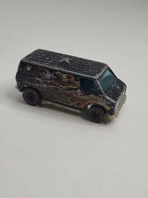 Hot Wheels Super Van Negro con Llamas 1974 Hong Kong Metal Mattel Ver Fotos  Foto 1 de 4