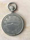 VINTAGE ADVERTISING MANHATTAN FIGURAL POCKET WATCH STEM SALESMAN MERCHANT TOKEN 