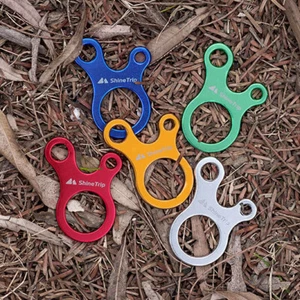 10Pcs Camp Awning Tent Cord Hook Rope Fastener Guy Line Runners Tensioner Hanger - Picture 1 of 20