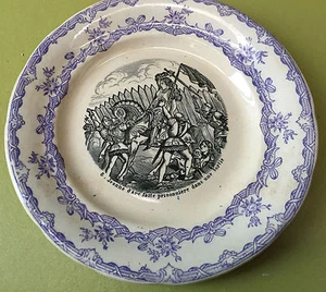JEANNE D'ARC ASSIETTE HB CHOISY  N°8 J.A EST FAITE PRISONNIERE DS UNE SORTIE - Picture 1 of 4