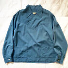 Rare Vintage 40s 50s Gabardine Blue Gray Skipper Shirt