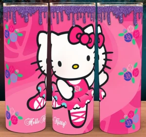 Hello Kitty Ballerina Purple Drip Coffee Cup Mug Tumbler 20oz - Picture 1 of 3