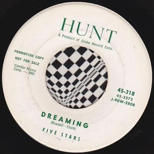 Five Stars 45 RPM - Dreaming / Pickin' on the Wrong Chicken (1958) - Picture 1 of 2