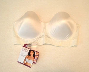 Playtex Women's Secrets Full Support Shaping Bra 4658 White Jacquard NWT - Picture 1 of 1