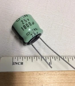 2 Stck. Japan SRC 1000UF 25 V 1000 mfd Audio Kappe Kondensator 16 mm*16 mm radial niedrig ESR - Bild 1 von 1