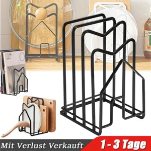 Topf Deckel Pfannen Halter Geschirr Ständer Aufbewahrung Küche Deckelständer - Bild 1 von 22