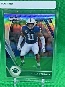 Micah Parsons 2021 Panini Silver Prizm Rookie Dallas Cowboys #136 - Picture 1 of 2