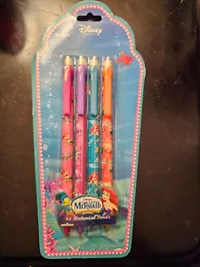 the little mermaid vintage mechanical pencil set of 4 new in pack - Picture 1 of 3