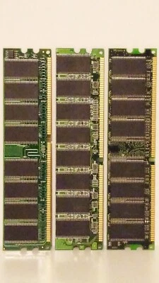 1.5GB RAM(3x512MB)DDR-400mhz-CL3 PC3200U Assembled in USA Mushkin Enhanced,NANYA - Image 1 of 4