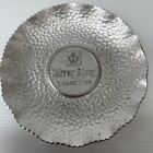 Ashtray-Vintage Stokes A'asia Silver King Cigarettes Round Hammered Metal 12.5Cm