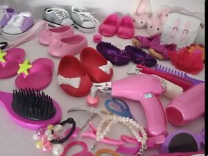Large Lot Our Generation Doll Clothes Shoes Accessories Many Pieces