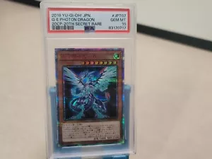 PSA 10 2019 Galaxy-Eyes Photon Dragon #JPT07 Yu-Gi-Oh! 20CP 20th Secret Rare - Picture 1 of 2