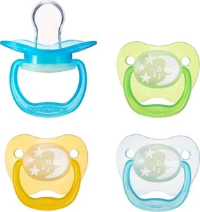 Glow-in-the-Dark Baby Pacifier, Stage 1 (0-6M),, (Pack of 4) - Picture 1 of 3