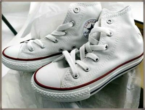 Zapatos Converse Chucks Youths niños talla 29 blanco M9621 Red Taylor All Star HI - Imagen 1 de 5
