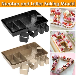 Number and Letter Baking Mould Carbon Steel Cake Mold Easy to Release Cake FaKas - Picture 1 of 22