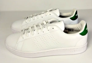 Adidas Advantage scarpe basse da uomo bianche verdi - Foto 1 di 5