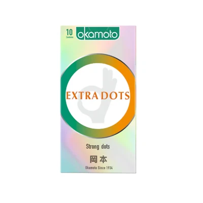 Okamoto OK Series Extra Dots * Caja de condones de Japón acanalados y punteados lubricados 10 Foto 1 de 3