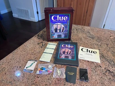 Parker Brothers CLUE Vintage Game Collection Wooden Box Bookshelf Edition - Image 1 of 4