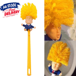 Donald Trump Toilet Brush Bowl Gag Gift Hand Made Home Cleaner Brush Gift Toy