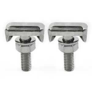 Stainless Steel 2pcs T-Bolts Battery Terminal Connectors Replace Practical - Picture 1 of 12