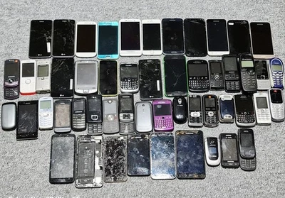 Joblot of 50 Plus Mixed Mobile Phones - Faulty, For Parts or Repairs"Vintage Lot - Image 1 of 4