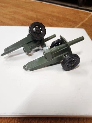 Vintage Tim-Mee Toys Plastic Green M3 37mm Army Cannon Gun Military - Image 1 of 3
