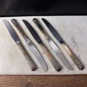 Oneida Community MILADY Silverplate 1940 Silverware Flatware Dinner Knives (5) - Picture 1 of 7