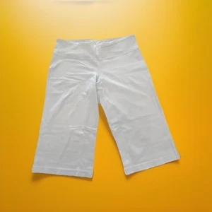 "Cortes de pierna ancha para mujer Lululemon blanco talla 6-8 16"" entrepierna #0093" - Imagen 1 de 9
