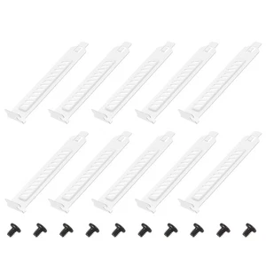 PCI Slot Cover Dust Filter, 10 Pcs Blanking Plate Expansion Blank Plate White - Photo 1/6