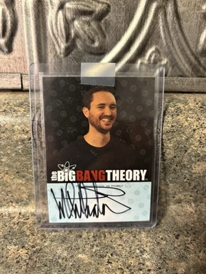 Tarjeta autógrafa Cryptozoic The Big Bang Theory Wil Wheaton Star Trek Stand By Me Foto 1 de 2