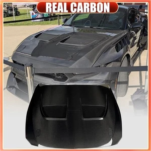 For Ford Mustang S650 Dark Horse 24UP REAL CARBON Front Hood Bonnet Engine Cover - Bild 1 von 14