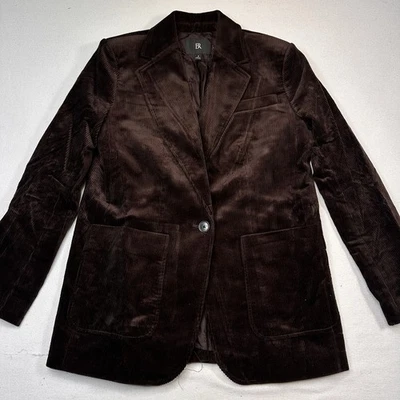 Banana Republic Wide Wale Costa Coffee Brown Corduroy Oversized Blazer Size 4 BR - Image 1 of 4